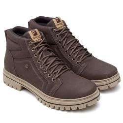 Bota Coturno Masculino De Amarrar Adventure Trabal... - Calçados Web Brasil