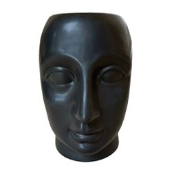 Vaso de Cerâmica Preto Face Baixo - Studio Arqcasa