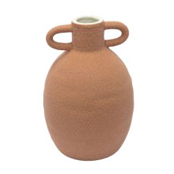 Vaso em Cerâmica Texturizado - Terra Cota - Studio Arqcasa