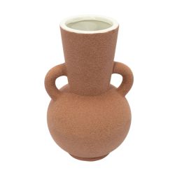Vaso em Cerâmica Texturizado - Terra Cota - Studio Arqcasa