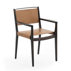 Cadeira 60 de Madeira Maciça com Haste em Inox - A... - Studio Arqcasa