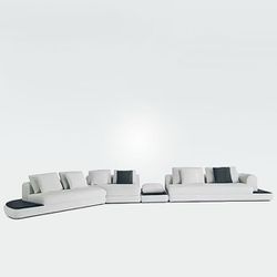 Sofá Horizonte por Maurício Bonfim - Feeling Estof... - Studio Arqcasa