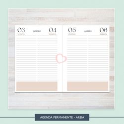 Agenda Permanente - Areia - AP786 - Studio Office K