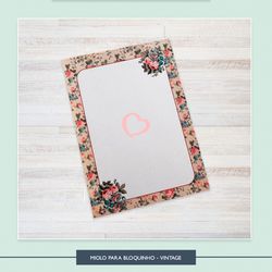 Miolo para Bloquinho - Vintage - BLO0009 - Studio Office K