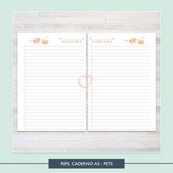 Refil Caderno A5 - Pets - IUB566 - Studio Office K