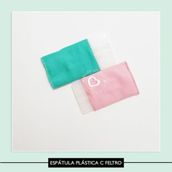 Espátula Plástica com feltro - 789079 - Studio Office K