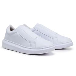 Tênis Casual Idealle Elástico Grosso All White - e... - SENHOR DOS CALÇADOS