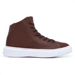 Bota Guitte Arpoador Café Couro Legítimo - BOTA A... - SENHOR DOS CALÇADOS
