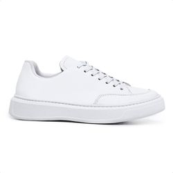 Tênis Guitte Urban All White Couro Legítimo - URBA... - SENHOR DOS CALÇADOS