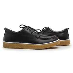 Sapato Derby Guitte Cacareco Preto Couro Legítimo ... - SENHOR DOS CALÇADOS