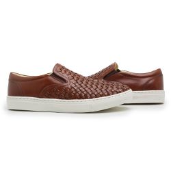 Sapato Loafer Guitte Iate Trisse Whisky Couro Legí... - SENHOR DOS CALÇADOS
