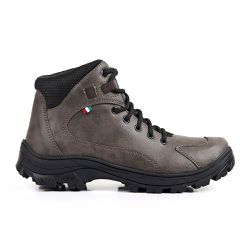 Bota Coturno Adventure Parma Couro Eco Cafe - STEF... - SENHOR DOS CALÇADOS