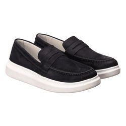 Sapato Loafer Guitte Slip On Preto Couro Legítimo ... - SENHOR DOS CALÇADOS