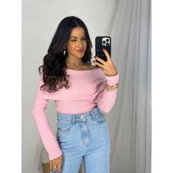 Blusa Ombro a Ombro Rosa Bebe Bourn
