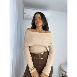 Blusa Ombro a Ombro Nude Bourn
