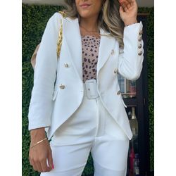 Blazer Inspiração Balmain Off White