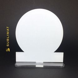 Placa Troféu Redondo com Faixa + Base Sublimável! ... - SUBLIMAT