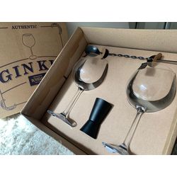 Kit Gin c/ 4 peças Bohemia preto - Super Vinhos