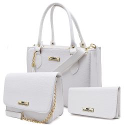 Kit Com 2 Bolsas Femininas Transversais e 1 Cartei... - Atacado Leandrinho