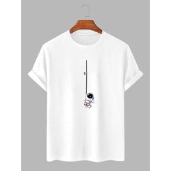 Camiseta Estampada Frente Astronauta - ASTRONAUTA - Atacado Leandrinho