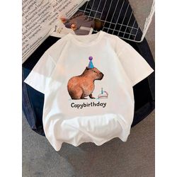 Camiseta Estampada Frente Capivara CapyBirthday - ... - Atacado Leandrinho
