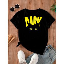 Camiseta Estampada Frente Dark Cat Gato Preto - DA... - Atacado Leandrinho