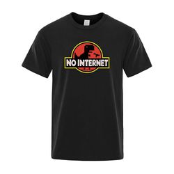 Camiseta Estampada Frente Dinossauro Sem Internet ... - Atacado Leandrinho