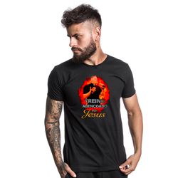 Camiseta Estampada Frente Treino Abençoado por Jes... - Atacado Leandrinho