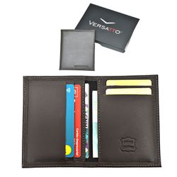 Carteira Vertical Slim Masculina Feminina em Couro... - Atacado Leandrinho