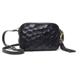 Bolsa Pequena em Couro de Pirarucu (Arapaima gigas... - Taia 