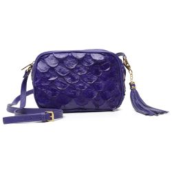 Bolsa Pequena em Couro de Pirarucu (Arapaima gigas... - Taia 