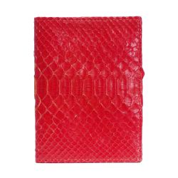 Porta Passaporte em Python Vermelho - Taia 
