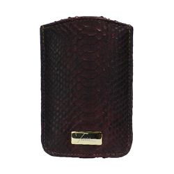 Porta Celular em Couro de Cobra (Python reticulatu... - Taia 