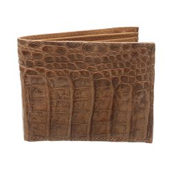 Carteira MINI em Couro de jacaré (Caiman Yacare ) ... - Taia 