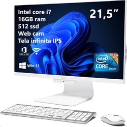 Computador All In One i7 21,5” Ssd 512GB 16G Ram B... - Ital Computadores