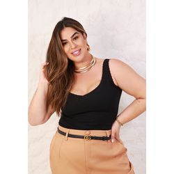 Blusa Bia Black - TA242278 - TAMTAUM PLUS SIZE FASHION