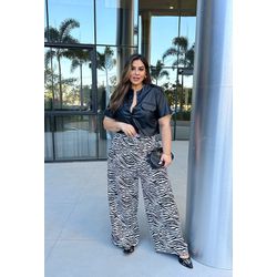 Calça Mafe Zebra - TA241645 - TAMTAUM PLUS SIZE FASHION