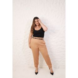 Calça Milena Cream - TA242015 - TAMTAUM PLUS SIZE FASHION