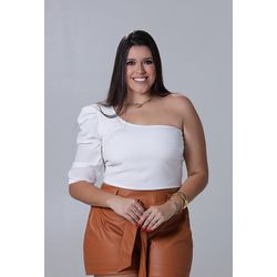 Blusa Cecília White - TA241933 - TAMTAUM PLUS SIZE FASHION