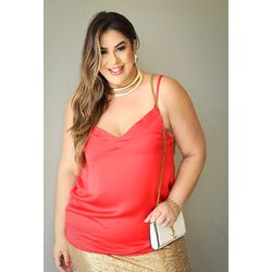 Blusa Paula Red - TA242121 - TAMTAUM PLUS SIZE FASHION