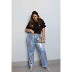 Calça Isadora Silver - TA242187 - TAMTAUM PLUS SIZE FASHION