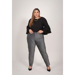 Calça Luiza Silver - TA241947 - TAMTAUM PLUS SIZE FASHION