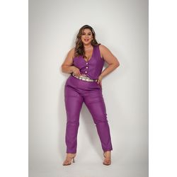 Calça Ruth Grape - TA241992 - TAMTAUM PLUS SIZE FASHION