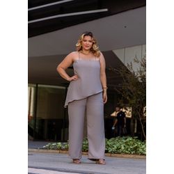 Conjunto Estela Grey - TA242206 - TAMTAUM PLUS SIZE FASHION