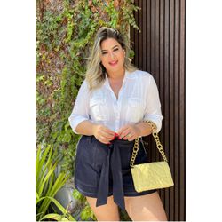 Short Denim - TA9191 - TAMTAUM PLUS SIZE FASHION