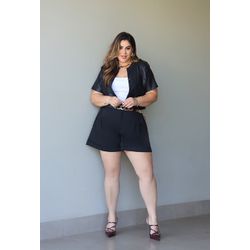 Short Paola black - TA241853 - TAMTAUM PLUS SIZE FASHION