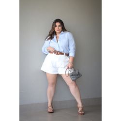 Short Paola white - TA241855 - TAMTAUM PLUS SIZE FASHION