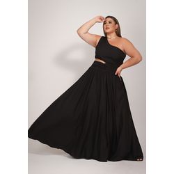 Vestido Bruna Black - TA241944 - TAMTAUM PLUS SIZE FASHION