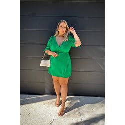 Short Saia Jessica Green  TAMTAUM PLUS SIZE FASHION