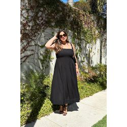 Vestido Melissa Black - TA242255 - TAMTAUM PLUS SIZE FASHION